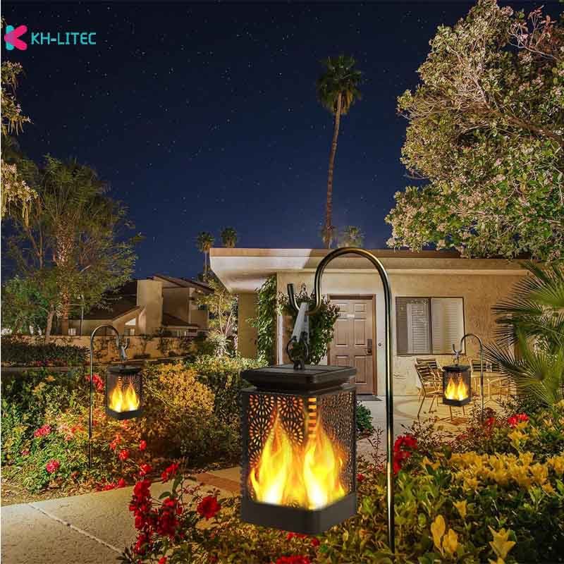 Waterproof Flickering LED Lanterns for Outdoor Garden