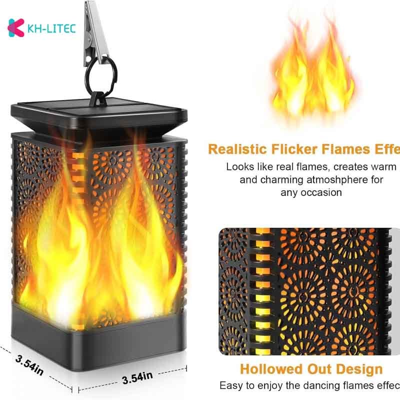 Waterproof Flickering LED Lanterns for Outdoor Garden
